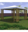 Esterni da Vivere Gazebo con Grigliati, 3600 x 3000 mm, gazebo