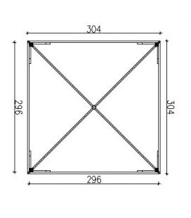 Esterni da Vivere Gazebo senza grigliati 3000x3000